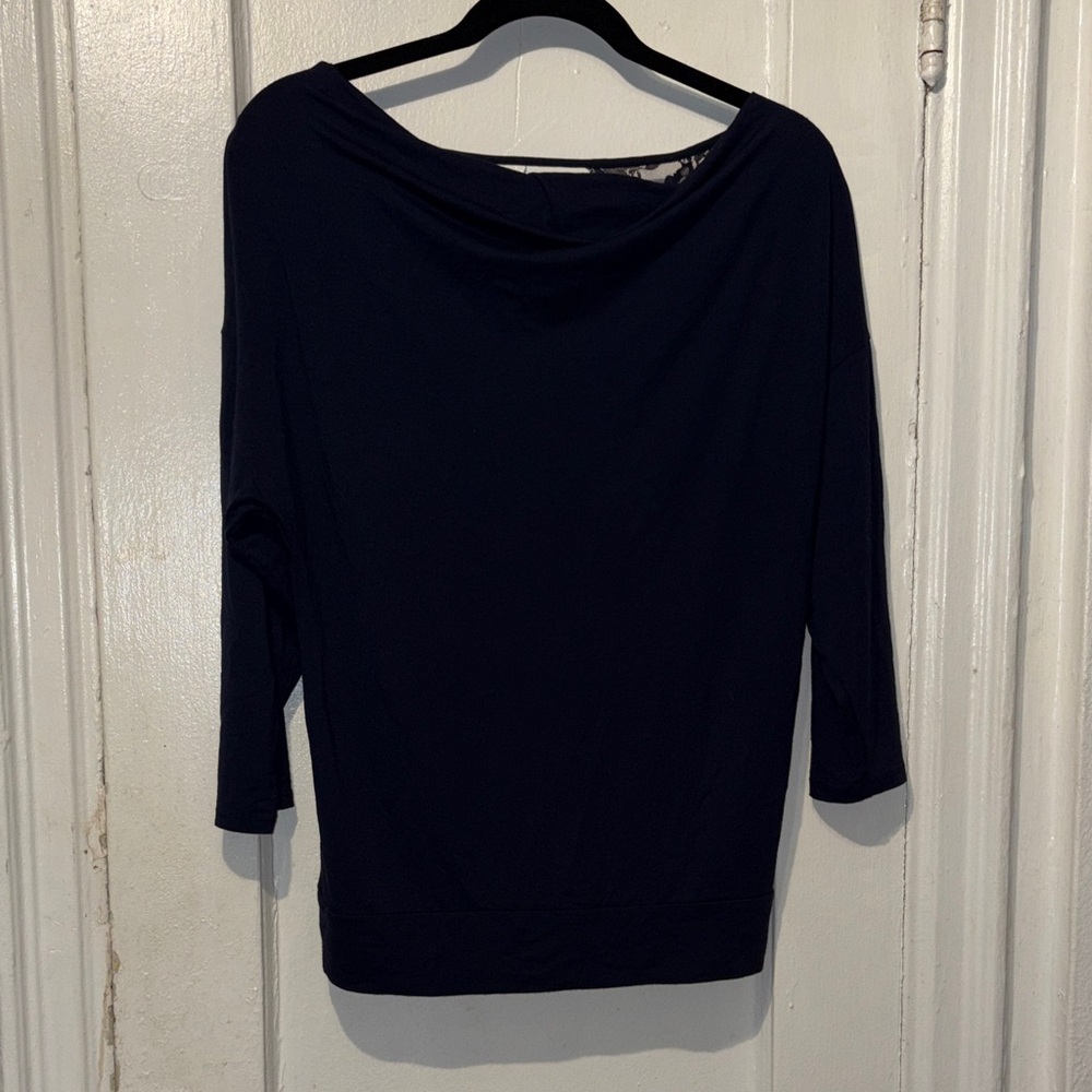 Express Women's Navy Top